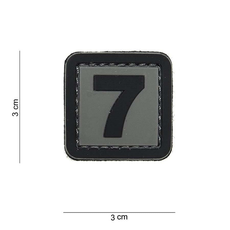“7” Number 3D PVC Patch