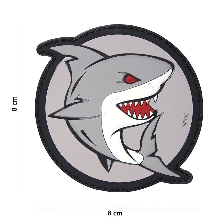 Attacking Shark Full Colour 3D PVC Patch
