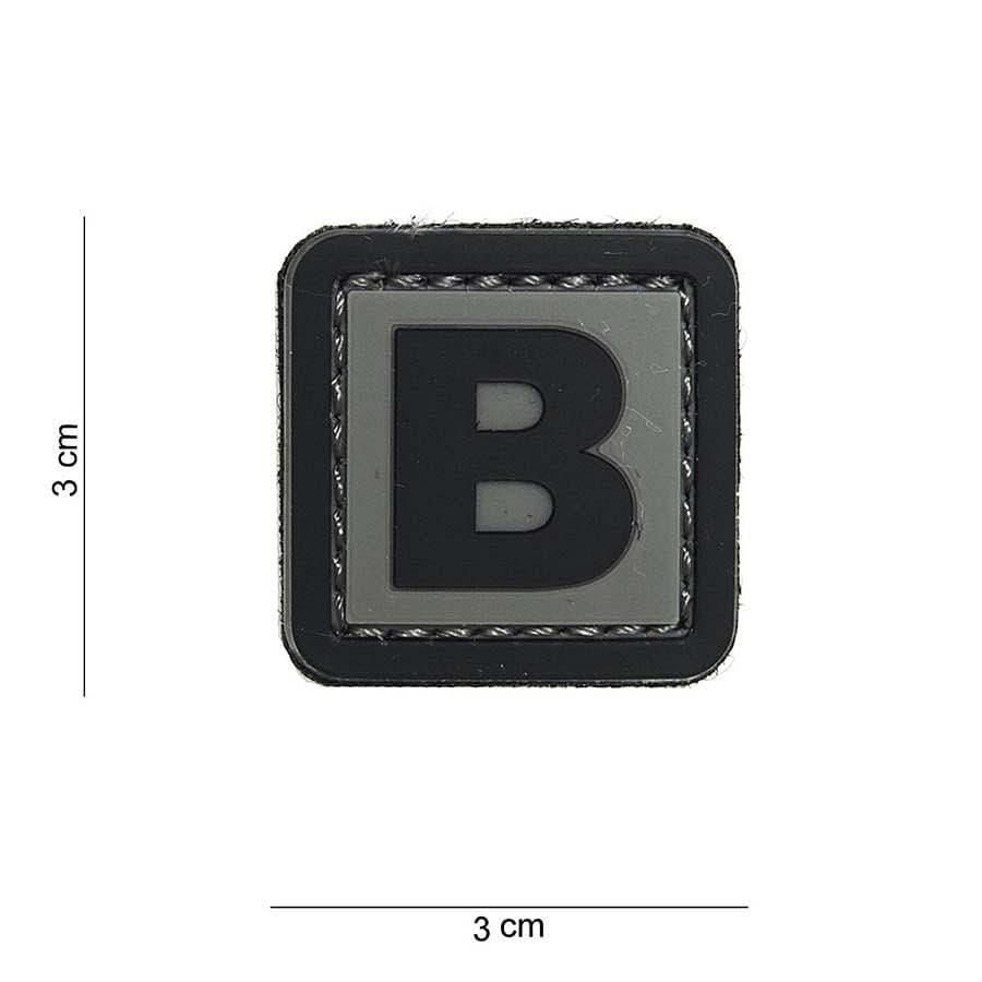 “B” Letter 3D PVC Patch