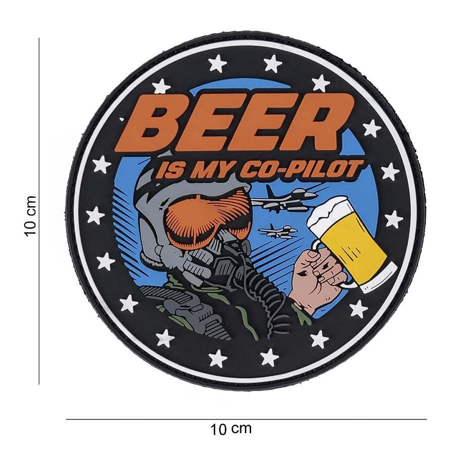 Beer is My Co-Pilot 3D PVC Patch