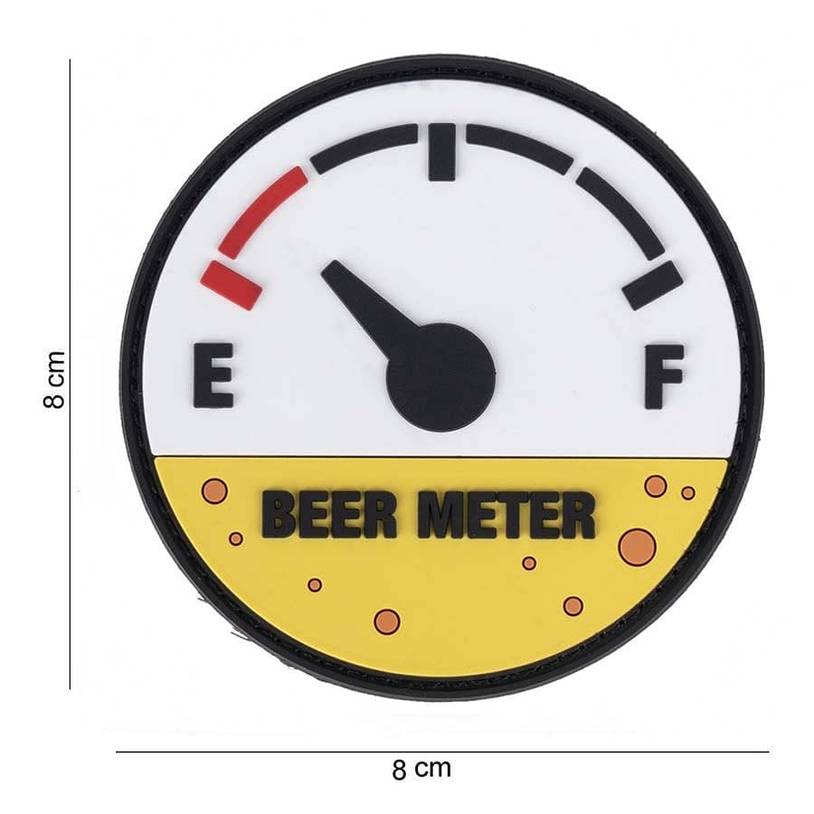 Beer Meter 3D PVC Patch