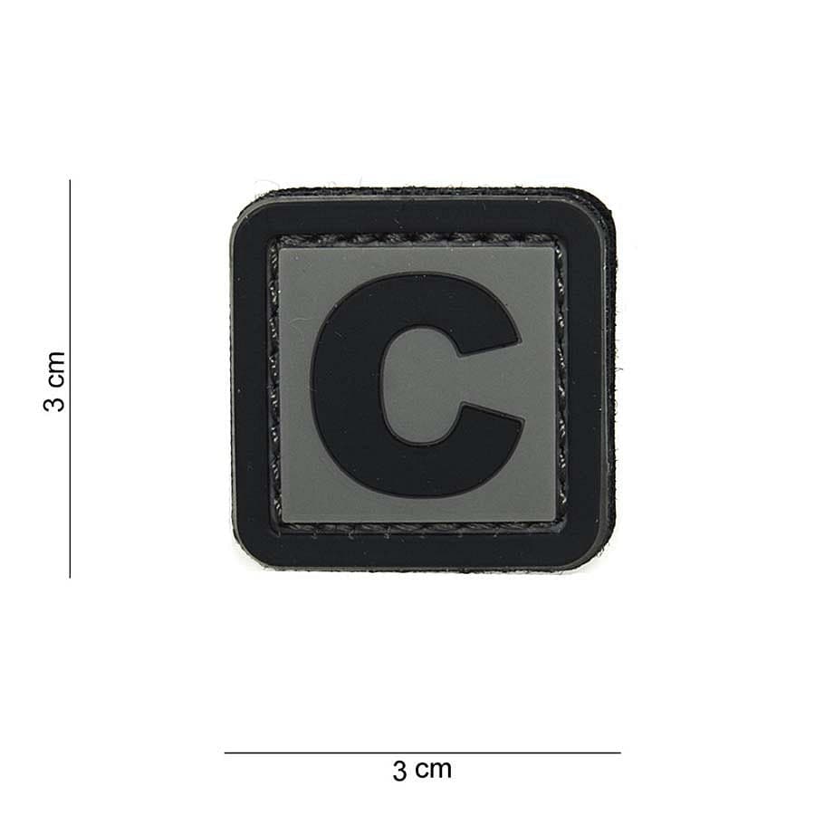 “C” Letter 3D PVC Patch