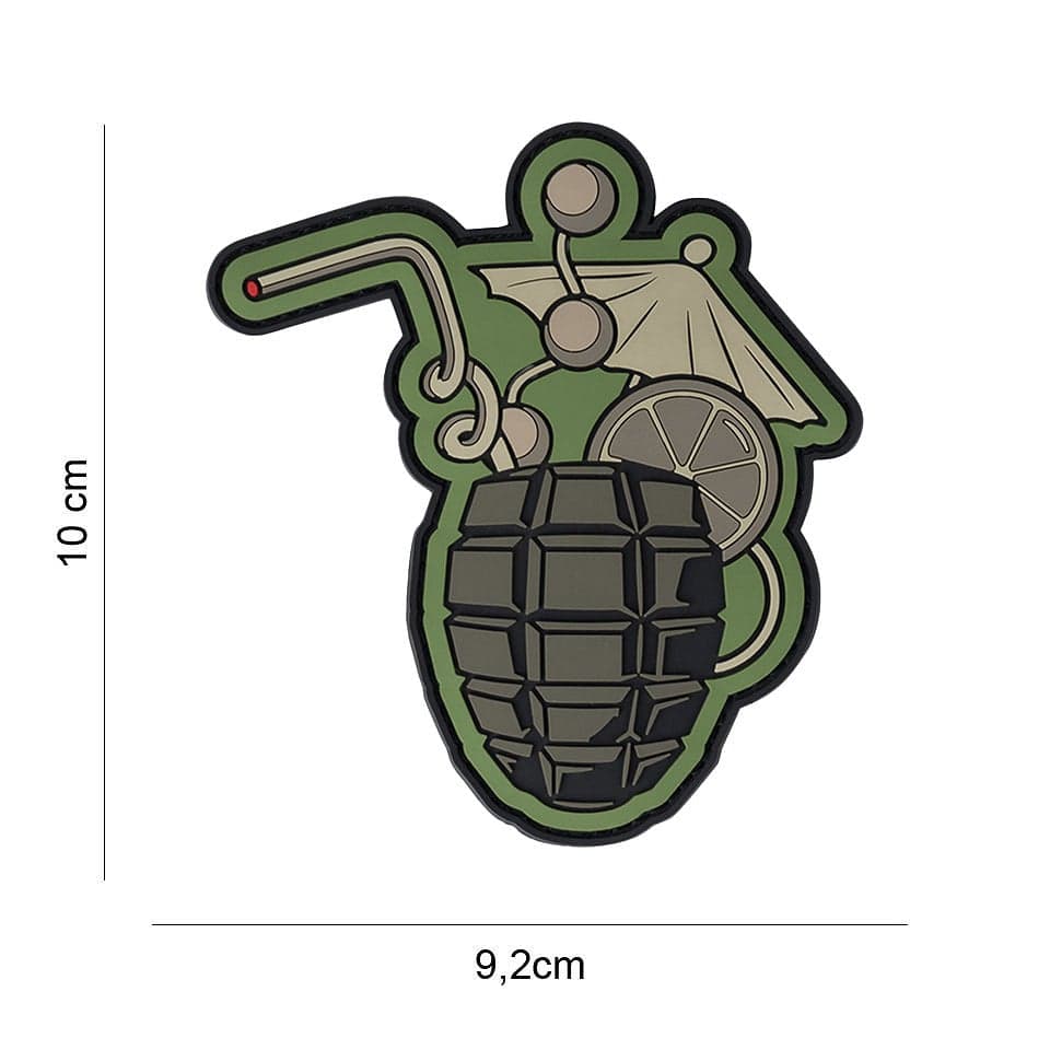 Cocktail Grenade 3D PVC Patch