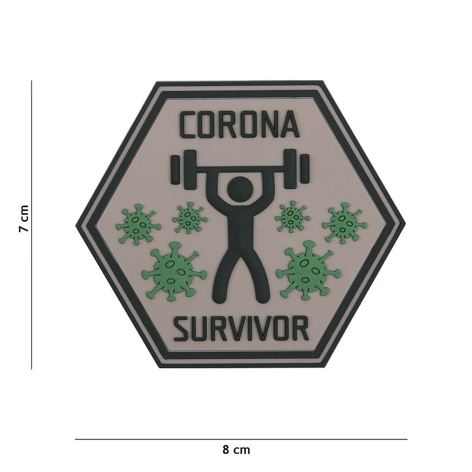 Corona Survivor Hexagon 3D PVC Patch