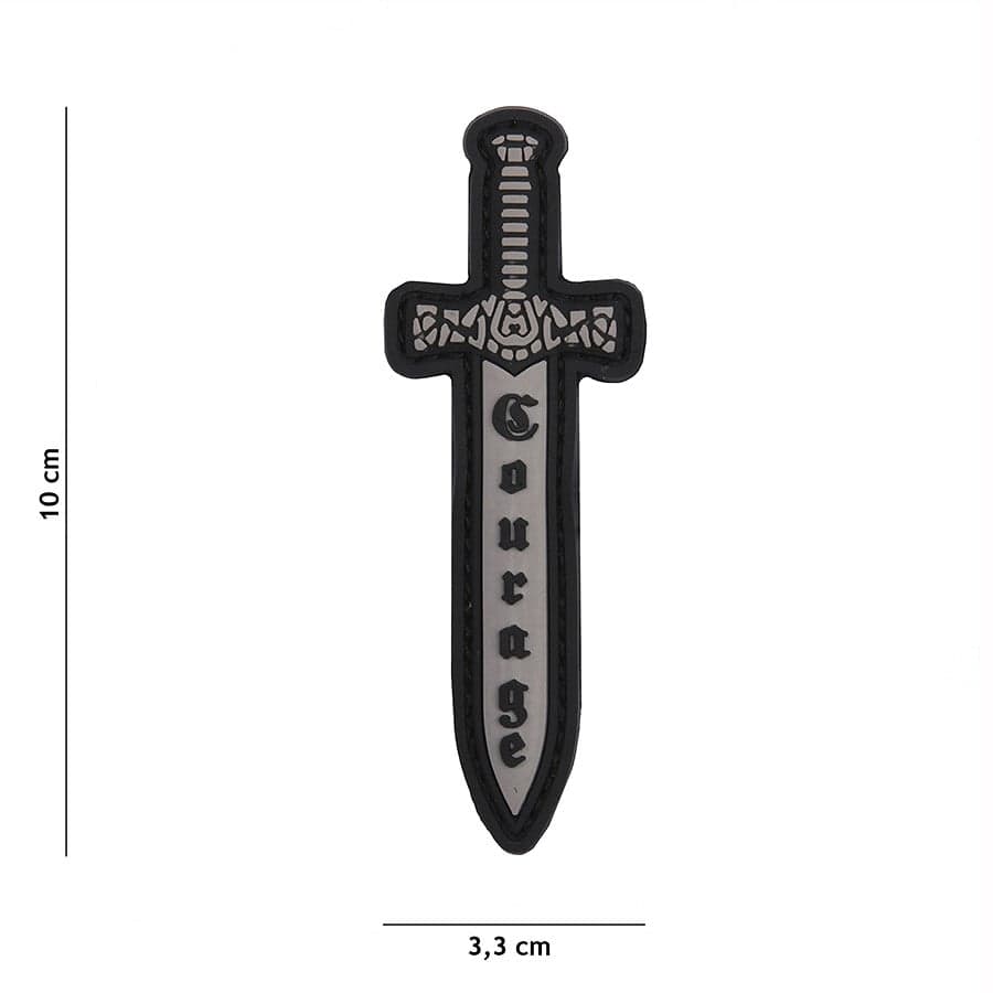 Courage Sword 3D PVC Patch