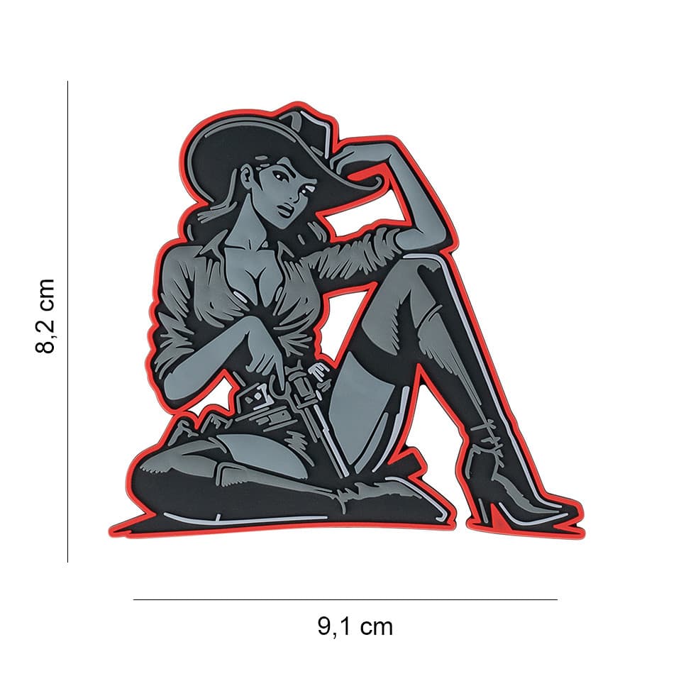 Cowgirl 3D PVC Patch