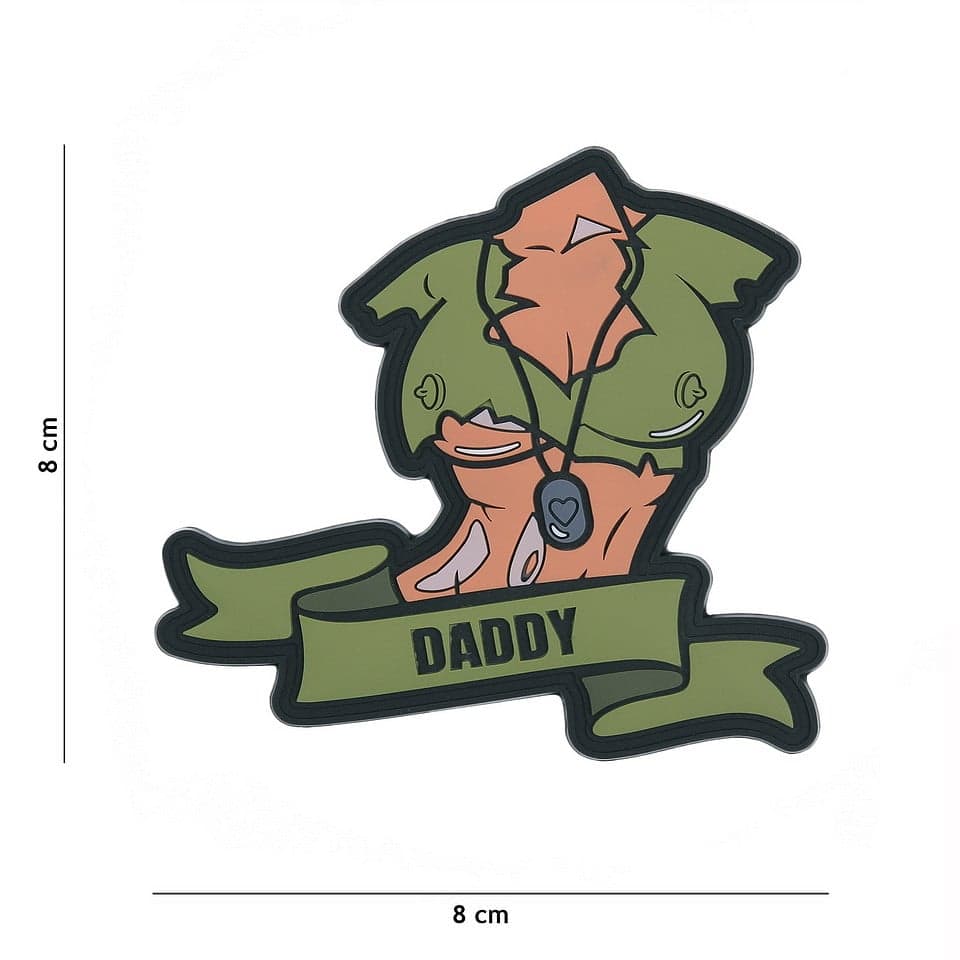 Daddy Army Girl 3D PVC Patch