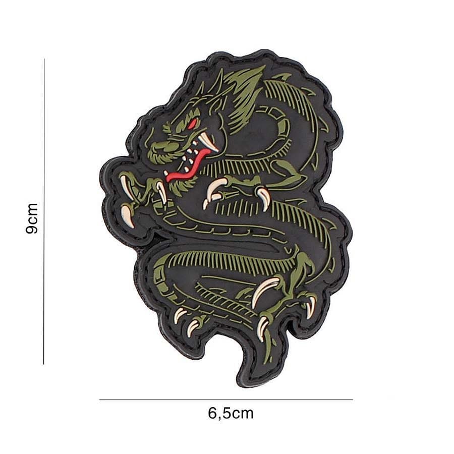 Dragon 3D PVC Patch – Red