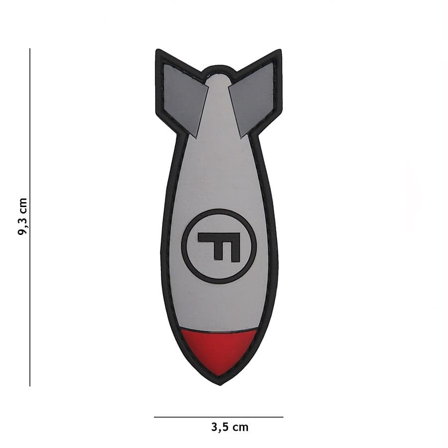 F Bomb 3D PVC Patch – Red