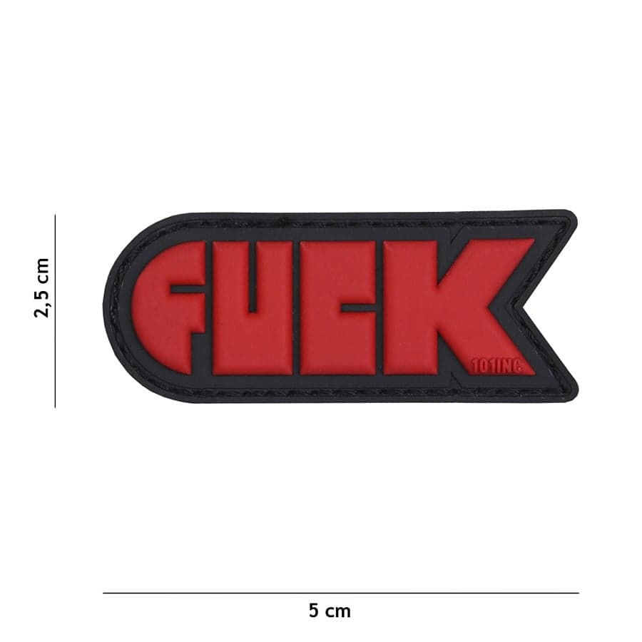 F*CK 3D PVC Patch – Red