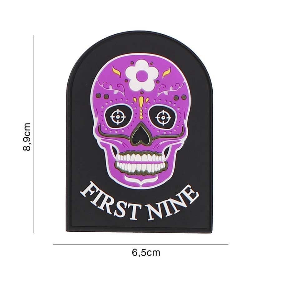 First Nine Skull 3D PVC Patch – Purple