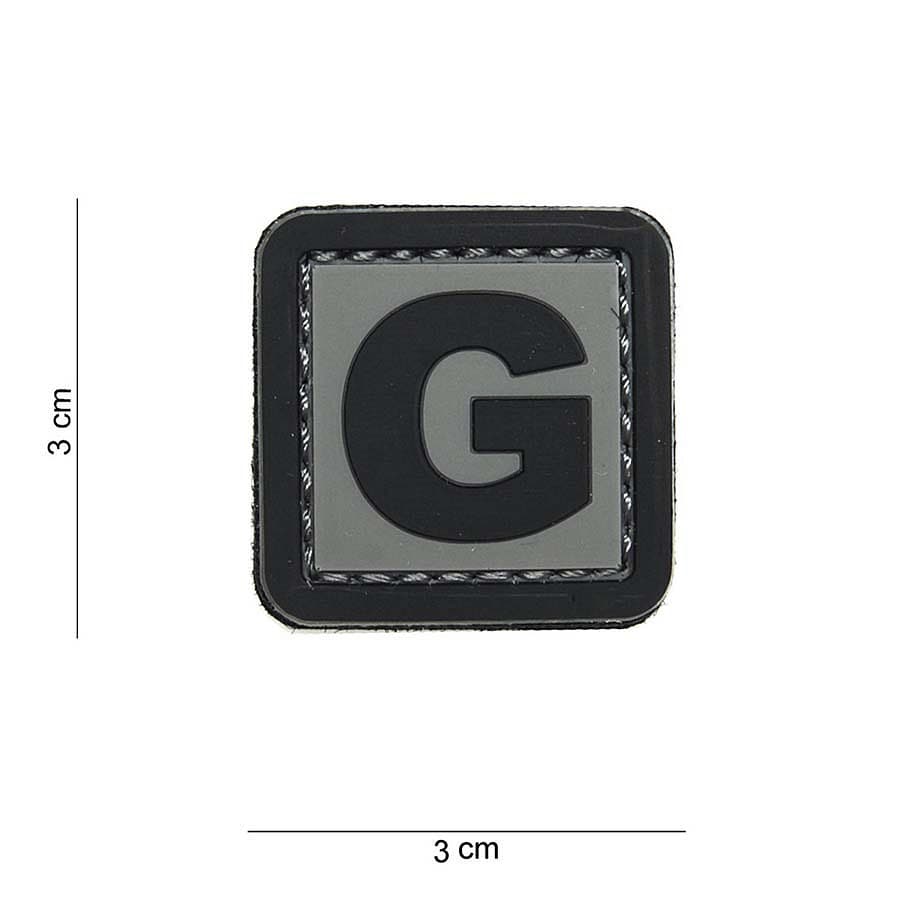 “G” Letter 3D PVC Patch