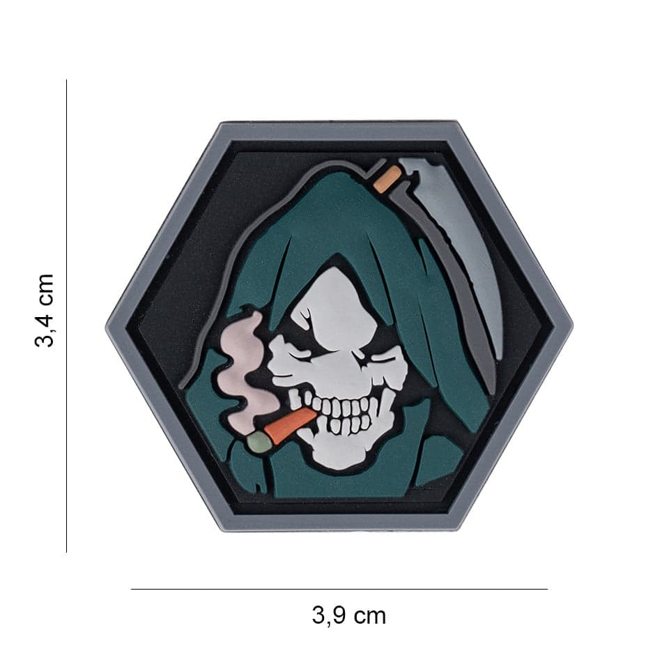 Grim Reaper Hexagon 3D PVC Patch