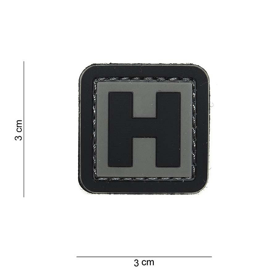 “H” Letter 3D PVC Patch