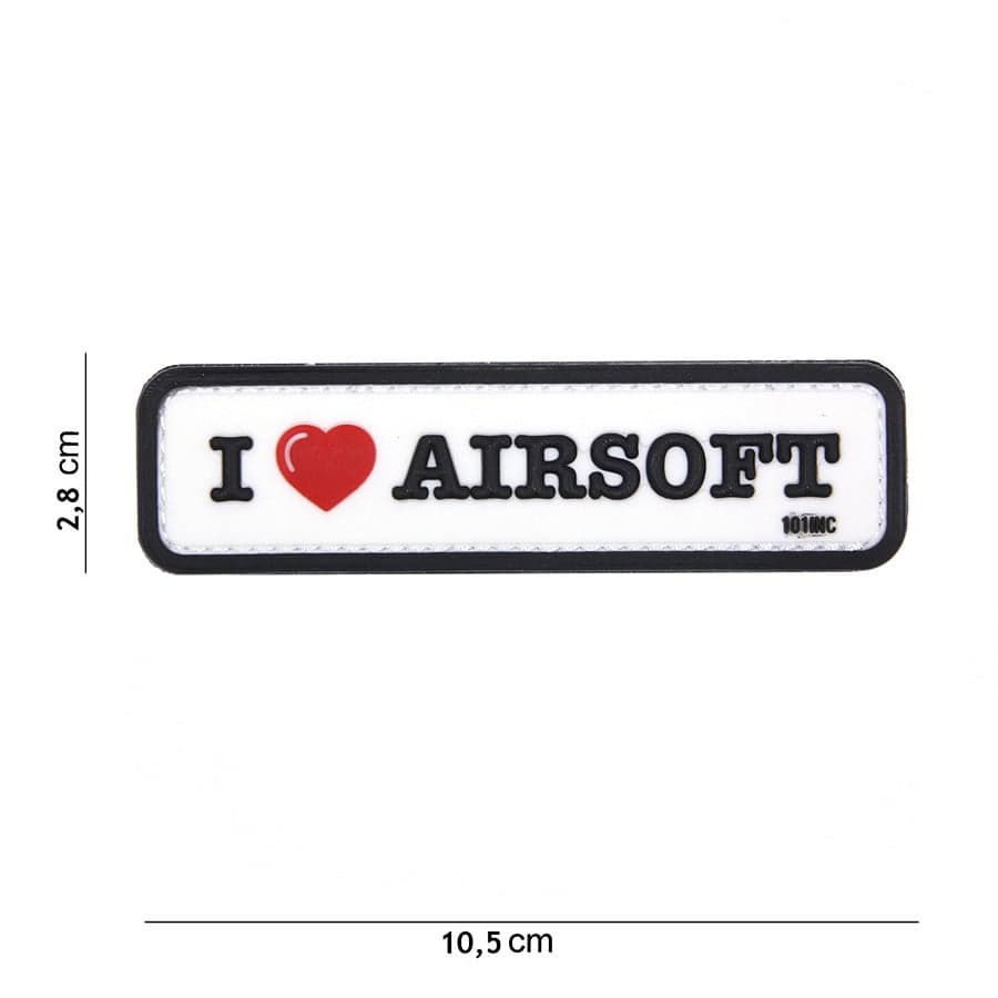 I Love Airsoft 3D PVC Patch