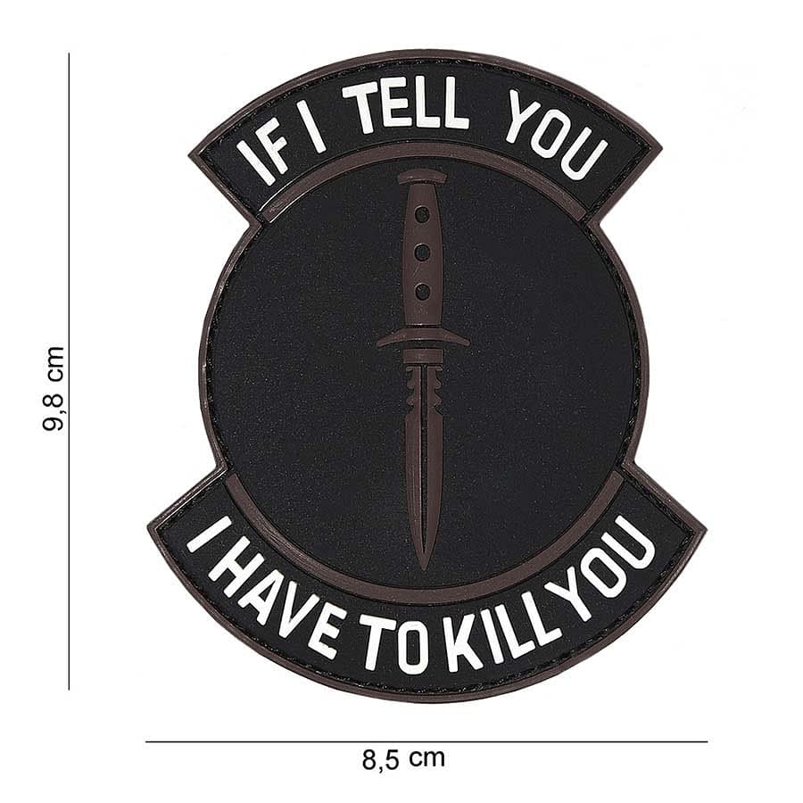 If I Tell You 3D PVC Patch