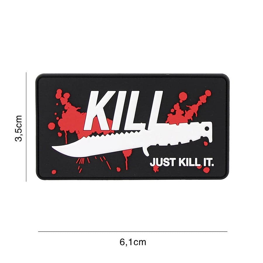 Just Kill It 3D PVC Patch – Red