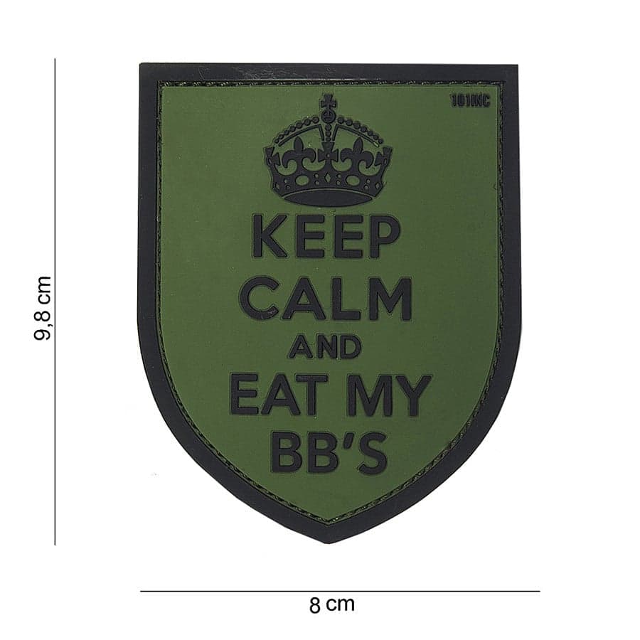 Keep Calm & Eat My BB’s 3D PVC Patch