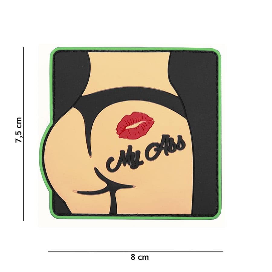 Kiss My Ass 3D PVC Patch