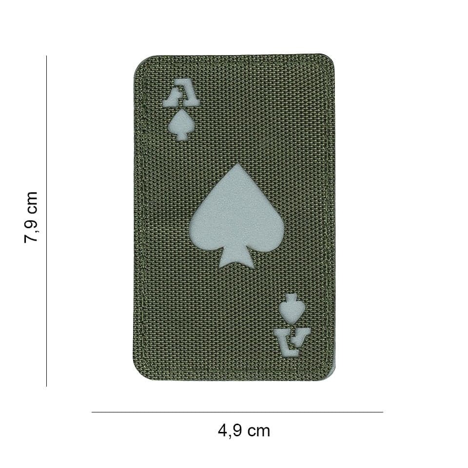 Laser Cut Ace of Spades Card Fabric Patch