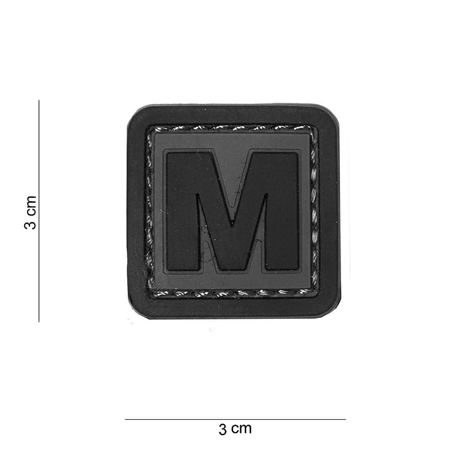 “M” Letter 3D PVC Patch
