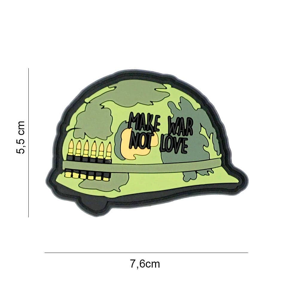 Make War, Not Love Helmet 3D PVC Patch