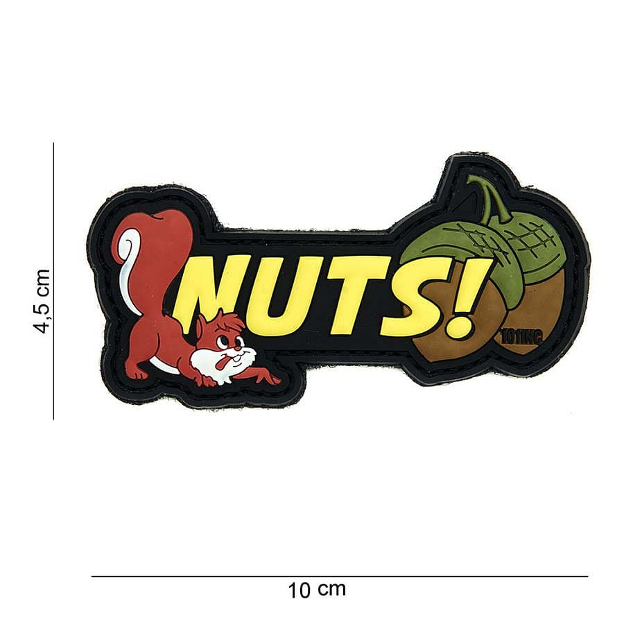 Nuts! Full Colour 3D PVC Patch