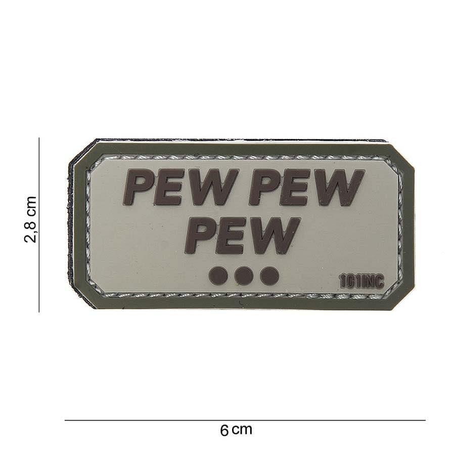 Pew Pew Pew 3D PVC Patch
