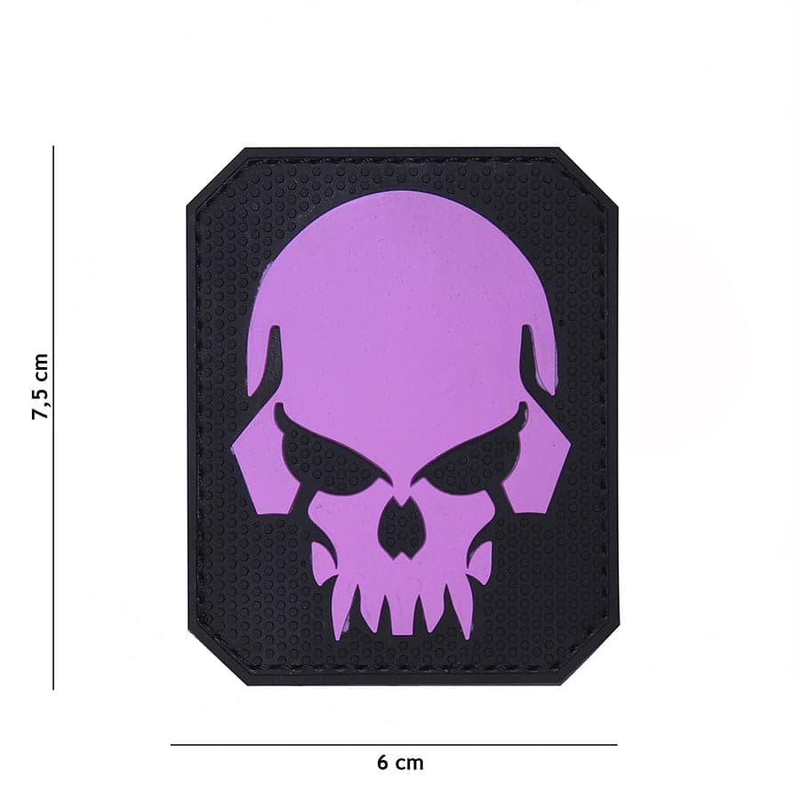 Pirate Skull 3D PVC Patch – Pink