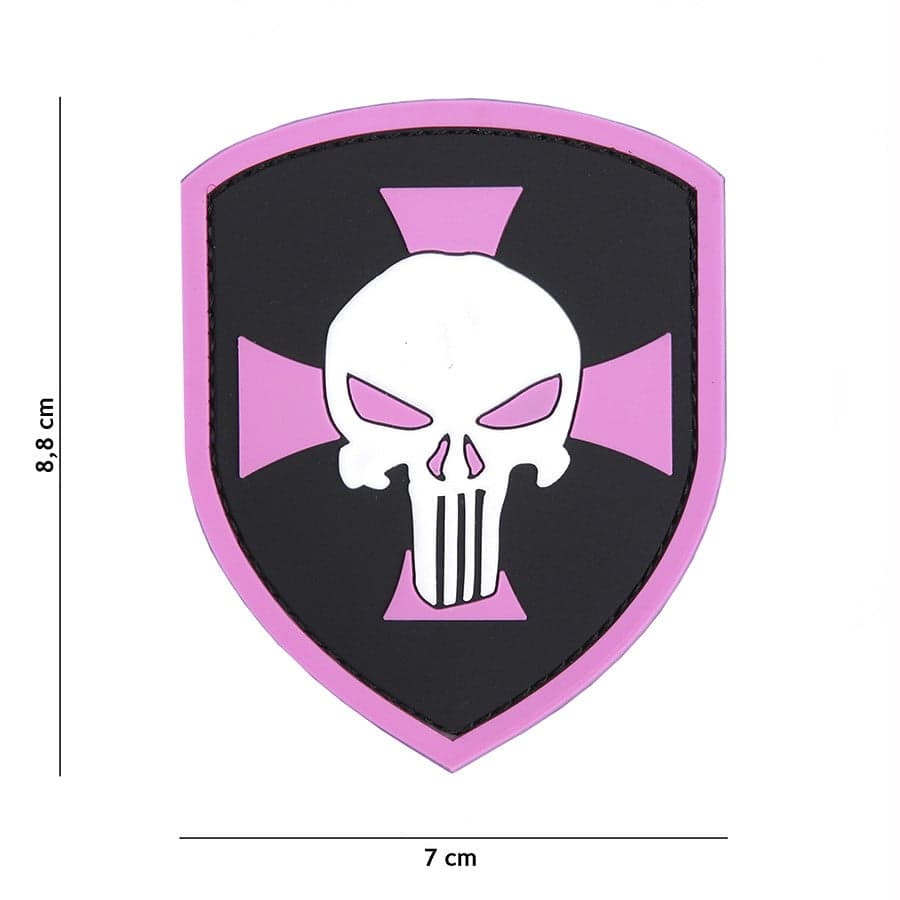 Punisher Shield 3D PVC Patch – Pink