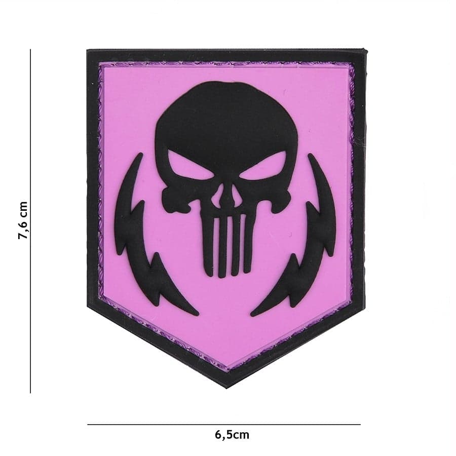 Punisher Thunder Strokes 3D PVC Patch – Pink