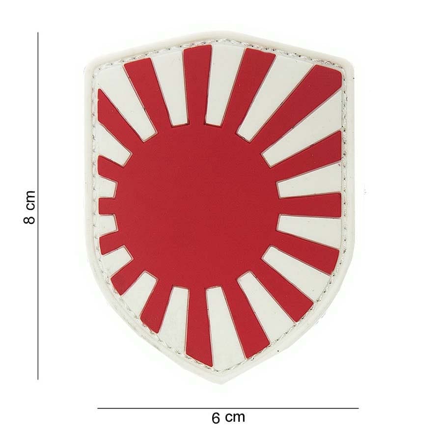 Rising Sun Japanese War Shield 3D PVC Patch