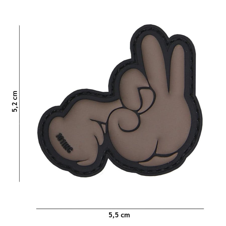 Rude Fingers 3D PVC Patch