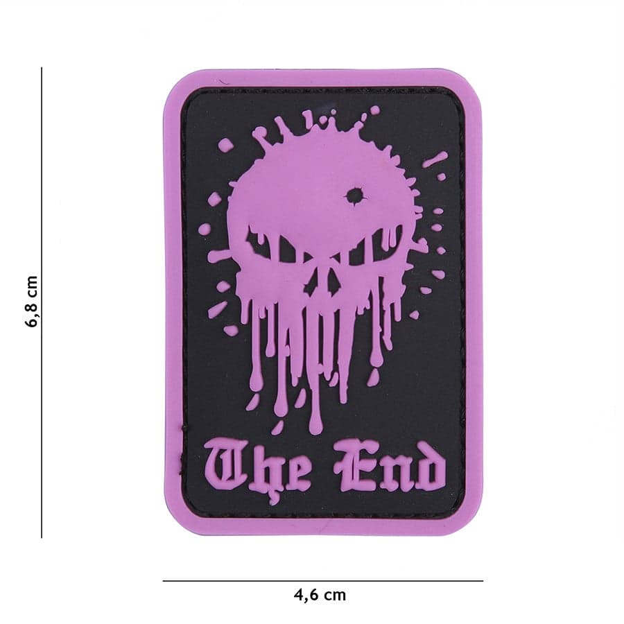 Skull The End 3D PVC Patch – Pink