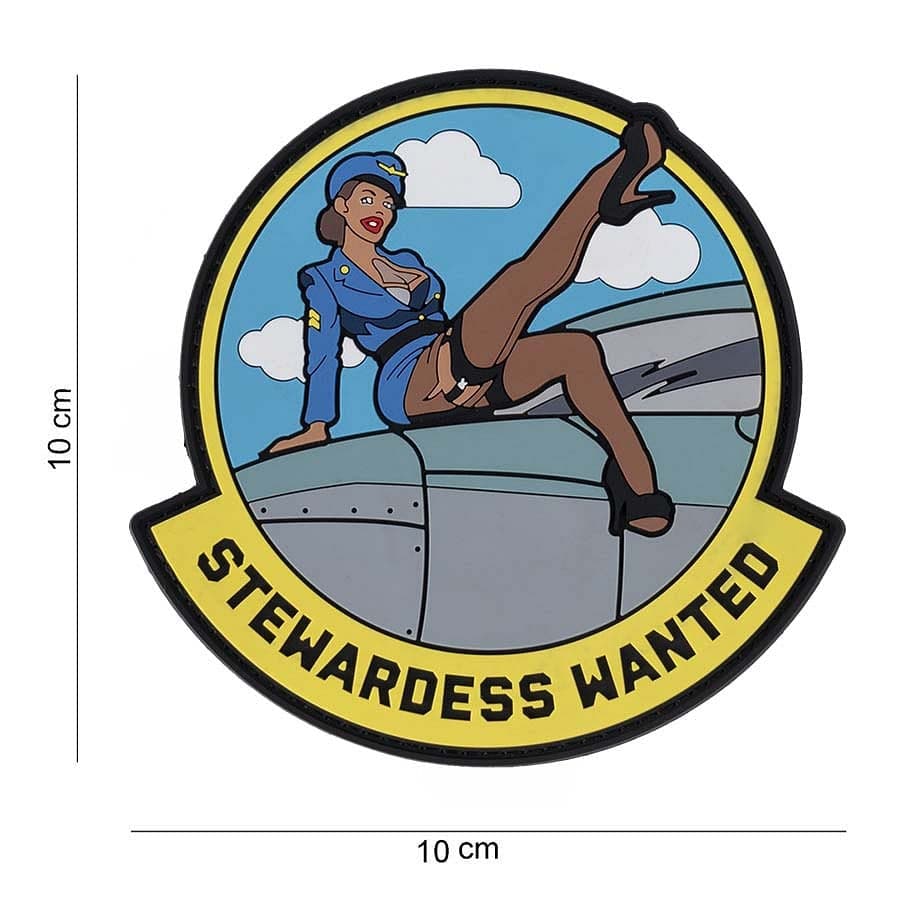 Stewardess Wanted 3D PVC Patch
