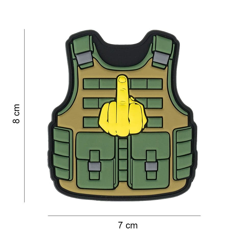 Tactical Vest Finger 3D PVC Patch