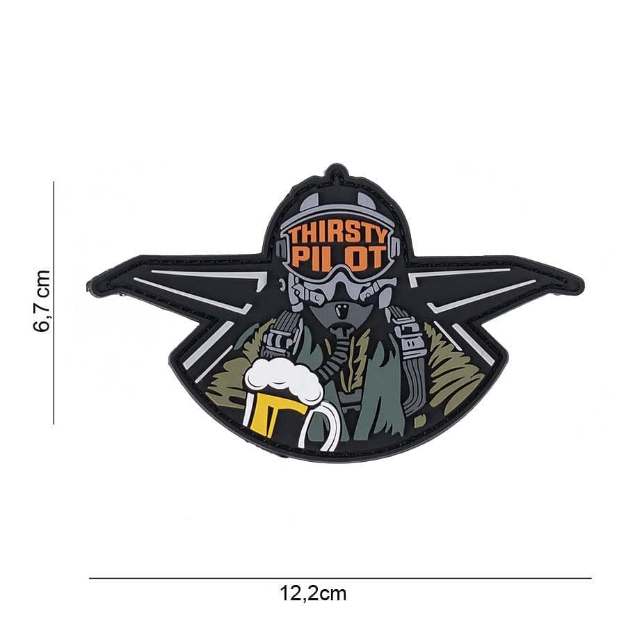 Thirsty Pilot 3D PVC Patch