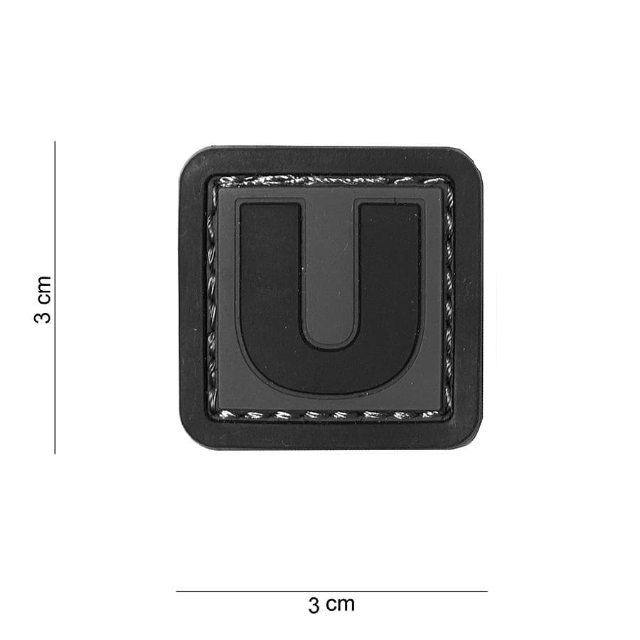 “U” Letter 3D PVC Patch