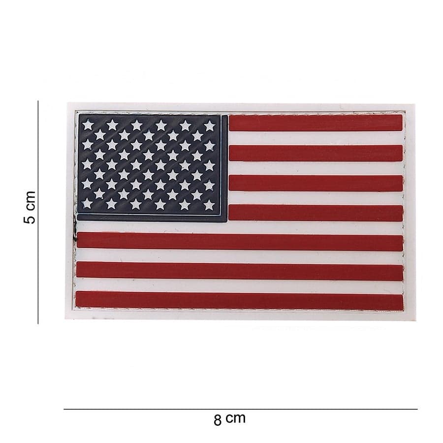 USA Stars & Stripes 3D PVC Patch – Red, White & Blue