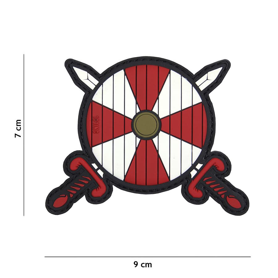 Viking Shield + Swords 3D PVC Patch