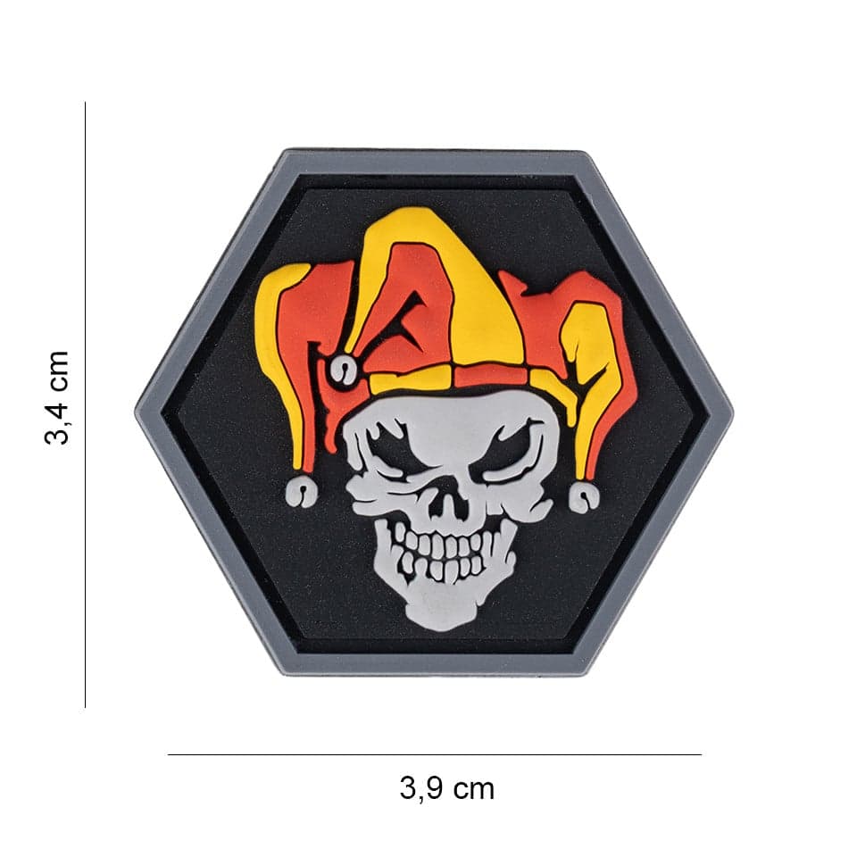 Viking Skull Hexagon 3D PVC Patch