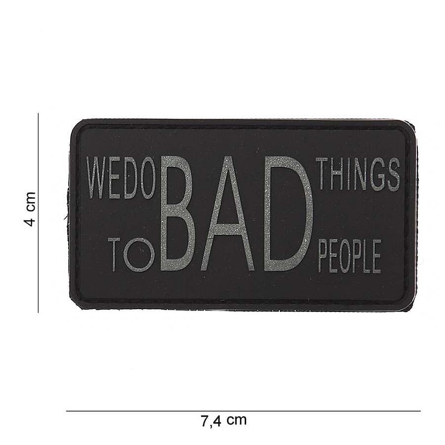 We Do Bad Things 3D PVC Patch