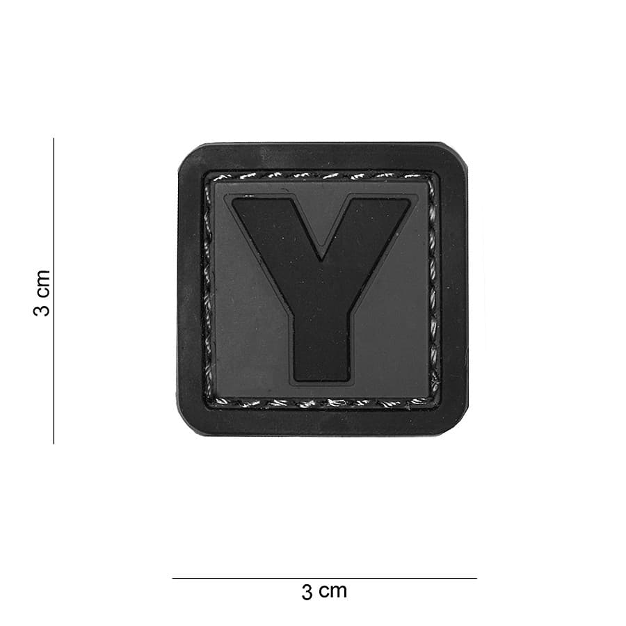 “Y” Letter 3D PVC Patch