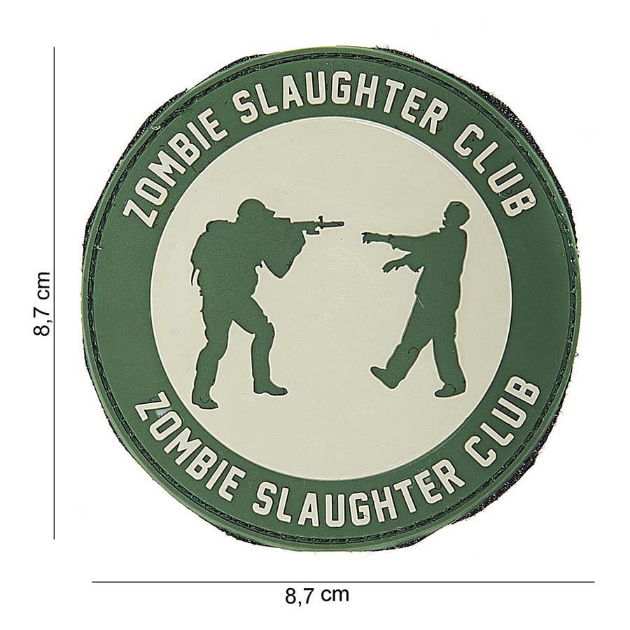 Zombie Slaughter Club 3D PVC Patch