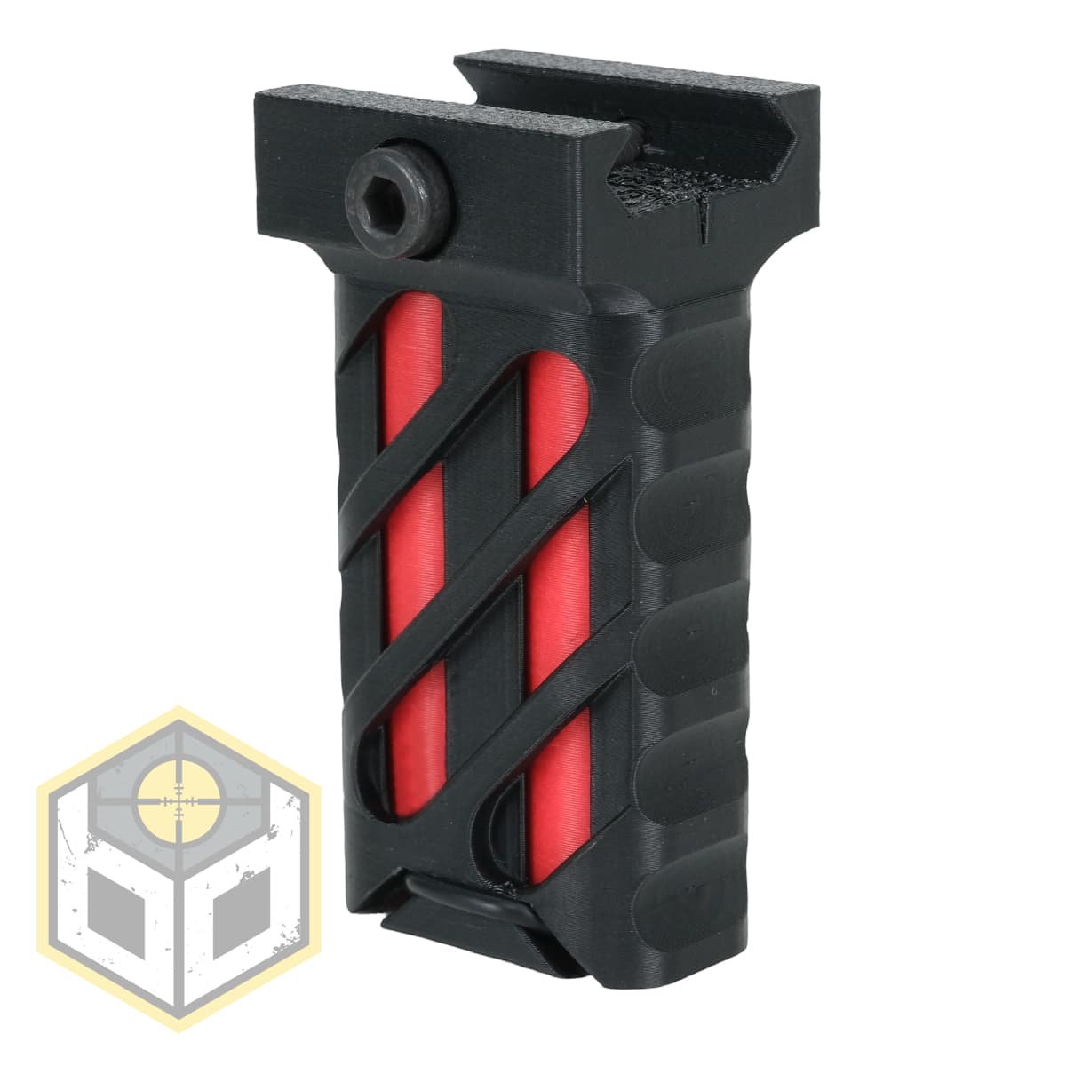 Skeletonised Vertical Foregrip for Picatinny Rail V1 Diagonal Set (V1) 030