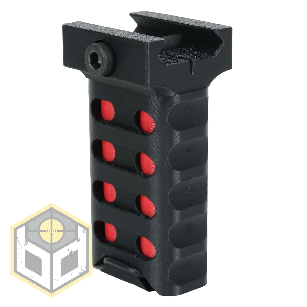 Skeletonised Vertical Foregrip for Picatinny Rail V1 Horizontal Set (V2) 030