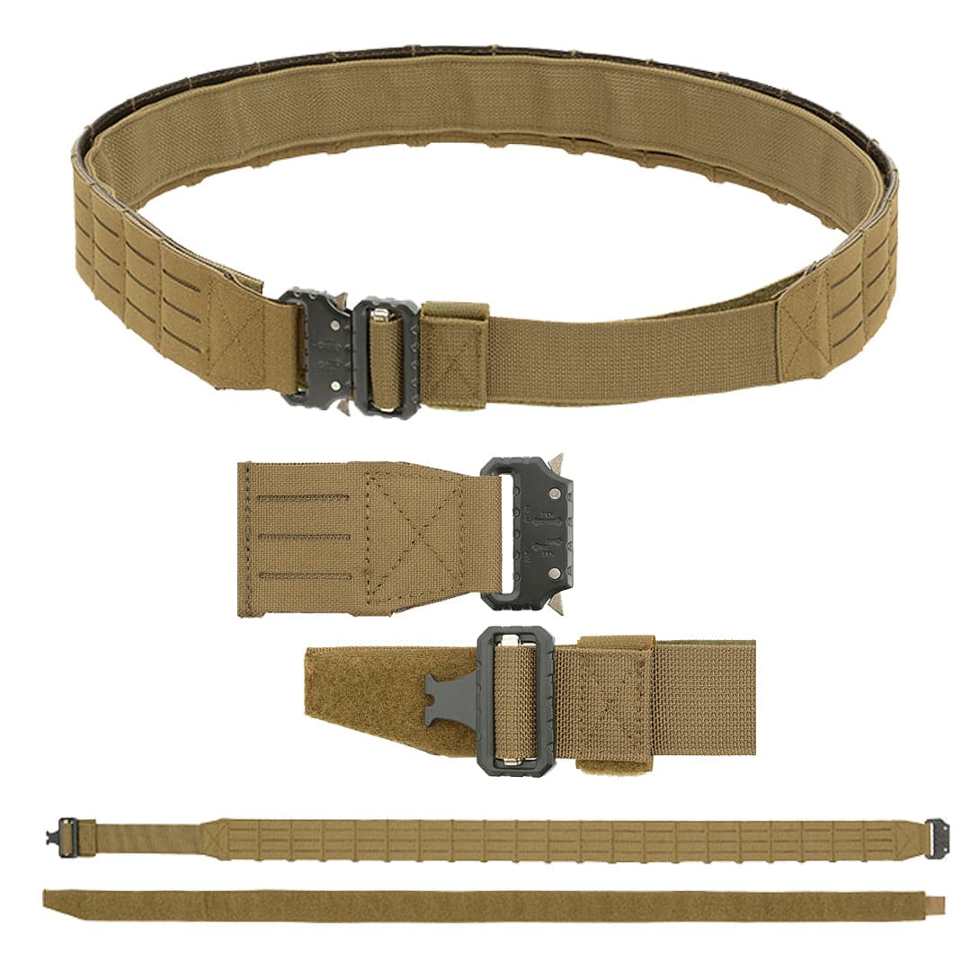 Laser Cut Molle Tactical Duty Range Fast Belt QR Coyote