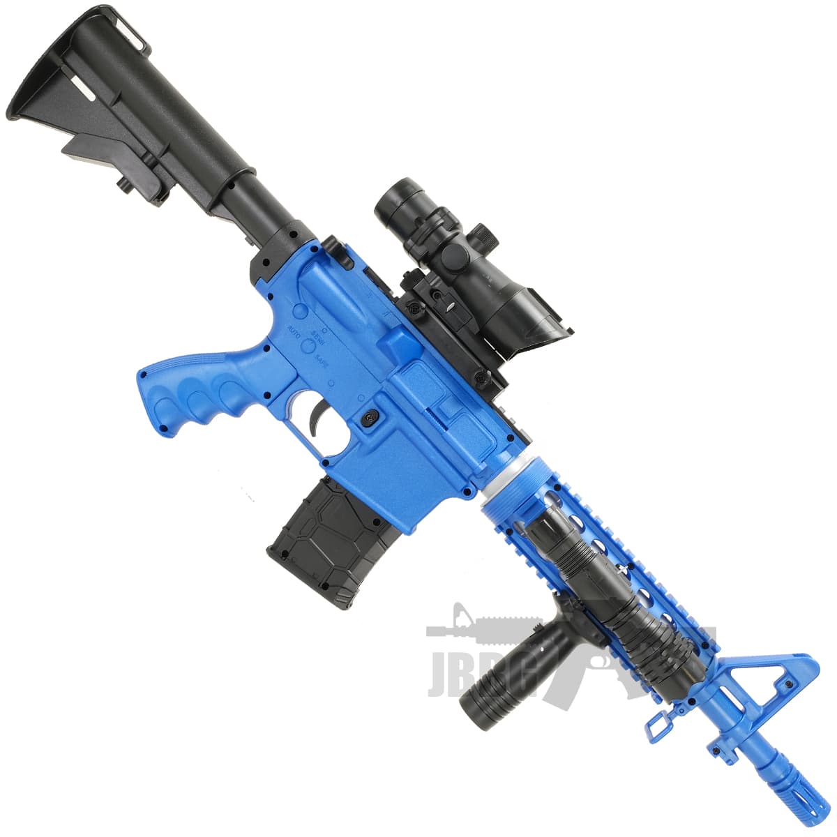 CQB RIS Spring M4 Airsoft BB Gun Blue