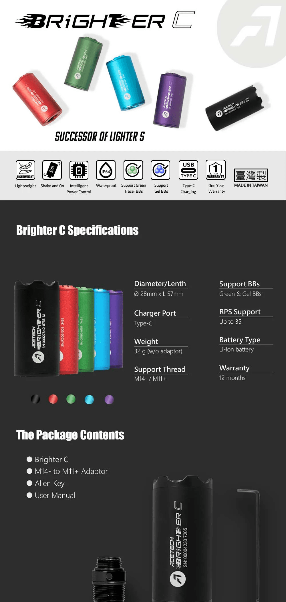 Airsoft Brighter C Tracer Unit — image 2