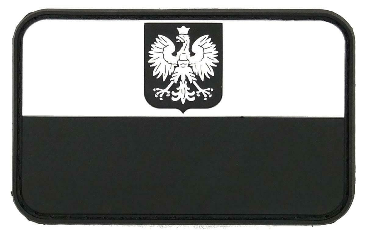 Polish Flag PVC Rubber Patch 80x50mm — image 3